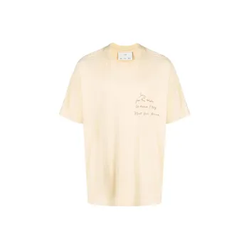 SONG FOR THE MUTE T-Shirts Men Beige Yellow