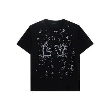 LOUIS VUITTON LV Spread Embroidery T Shirt Black
