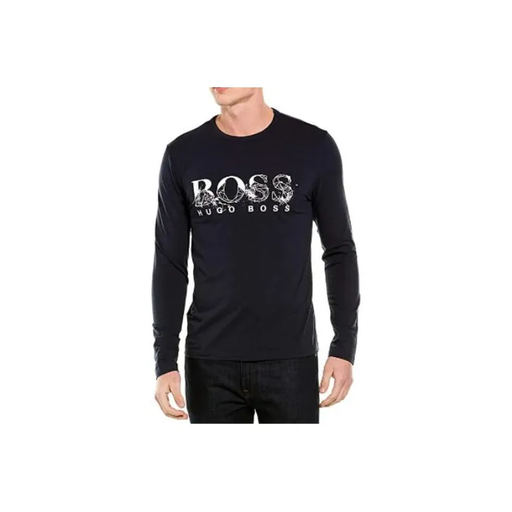 HUGO BOSS T Shirts Men Navy Blue-0