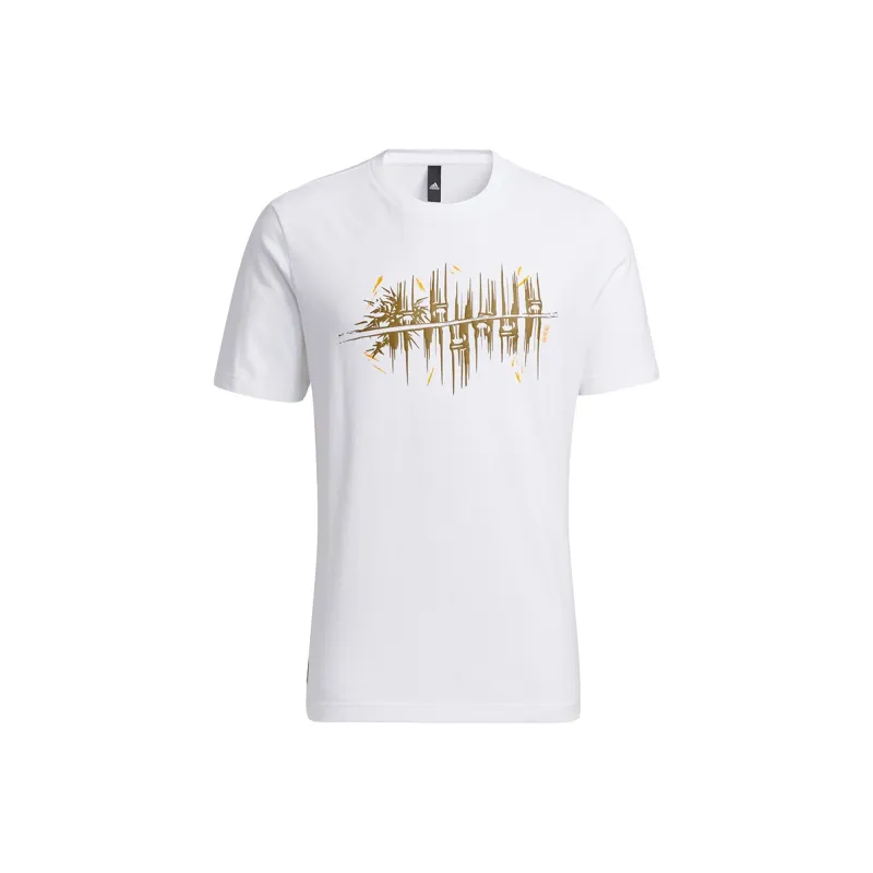 Adidas Wuji Series Set in Sleeve T Shirt Men's White-0