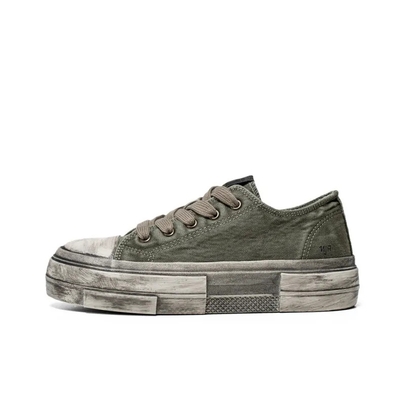 NANJIREN Anti Slip And Wear Resistant Height Increasing Low Top Canvas Shoes Men's-6