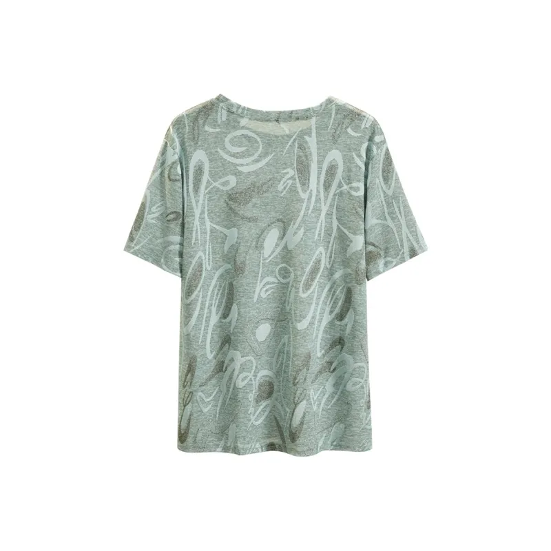 TOUCH T Shirt Women's Gray Green-1