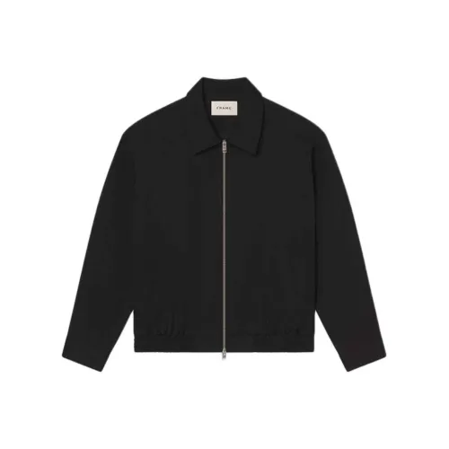 check-print SS25 suedes Coats Men's Black