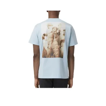 Burberry T Shirt Men's Light Blue
