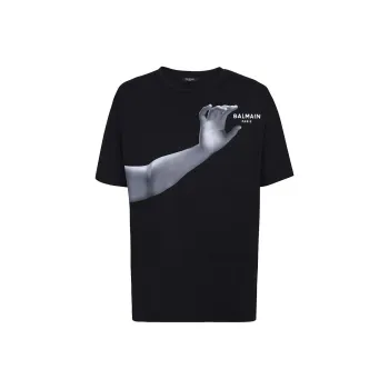 BALMAIN Classic Statue Print T Shirt