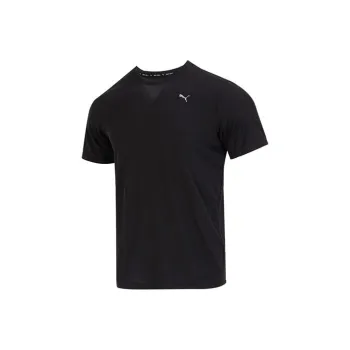 PUMA Drop Shoulder Sleeve T Shirt Men's Black
