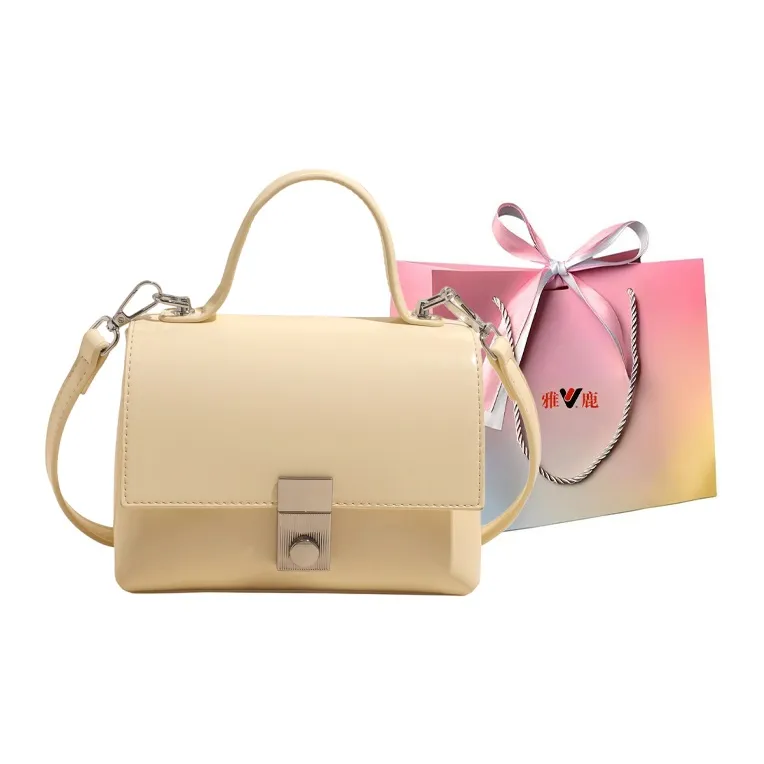 Yalu PU Handbag, Shoulder Bag, Crossbody Bag Regular Women's Black/Light Pink/White/Light Yellow-17