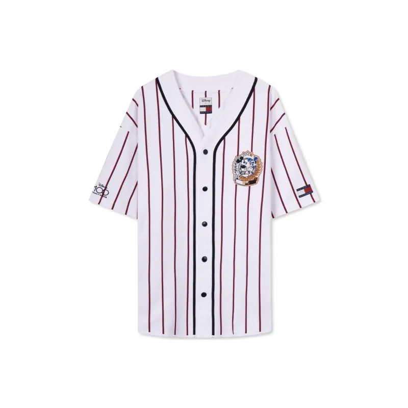 Disney X Tommy Hilfiger Tommy Hilfiger X DISNEY Co branded Series T Shirts Unisex White Red Stripes-0