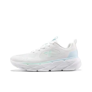 XTEP Cushioning Breathable Rebound Low Top Casual Running Shoes Women's White Blue