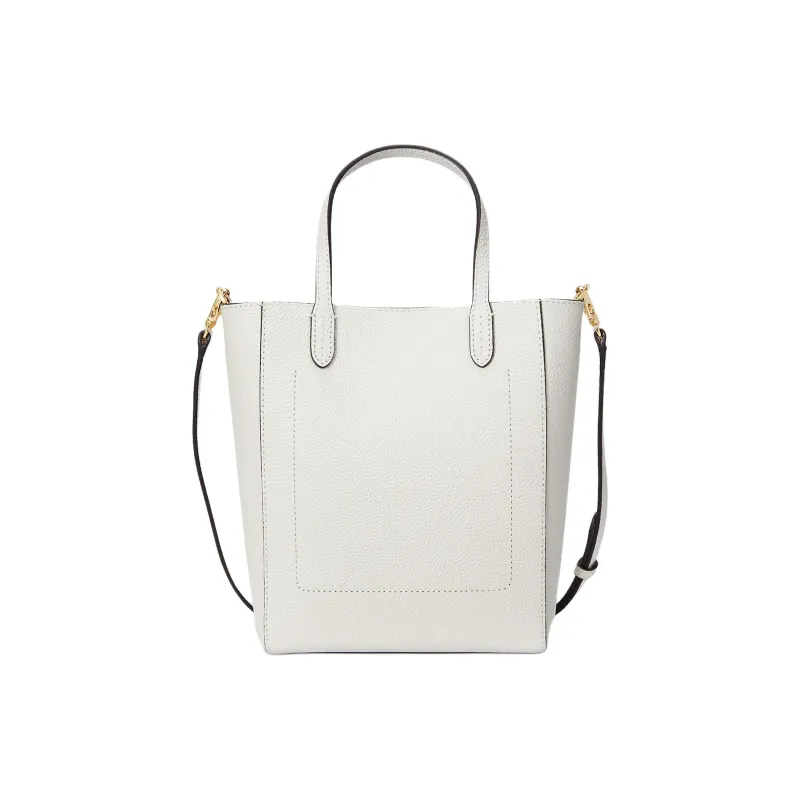 LAUREN RALPH LAUREN Full Grain Leather One Shoulder Handbag Trumpets Women's White-2