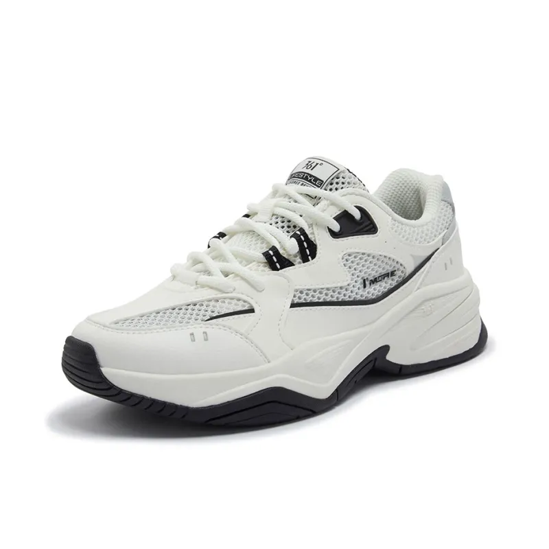 361° Sailing Series Breathable And Wear resistant Low Top Casual Running Shoes Women's Black White-1