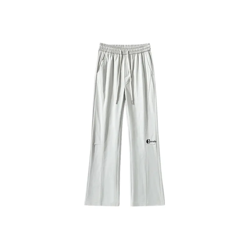 Caramella Casual Pants Unisex White Heather Gray-1