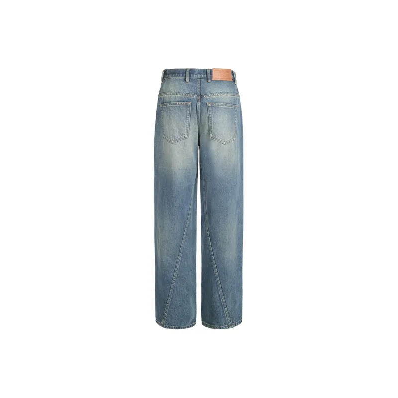 TERRA INCOGNITA Straight Fit Jeans Unisex Washed Blue-1
