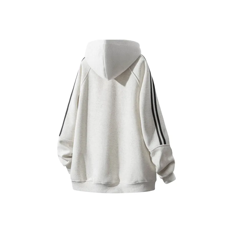 Warrior Huichao Riding The Wind Collection Sweatshirt Unisex White Heather Gray-1