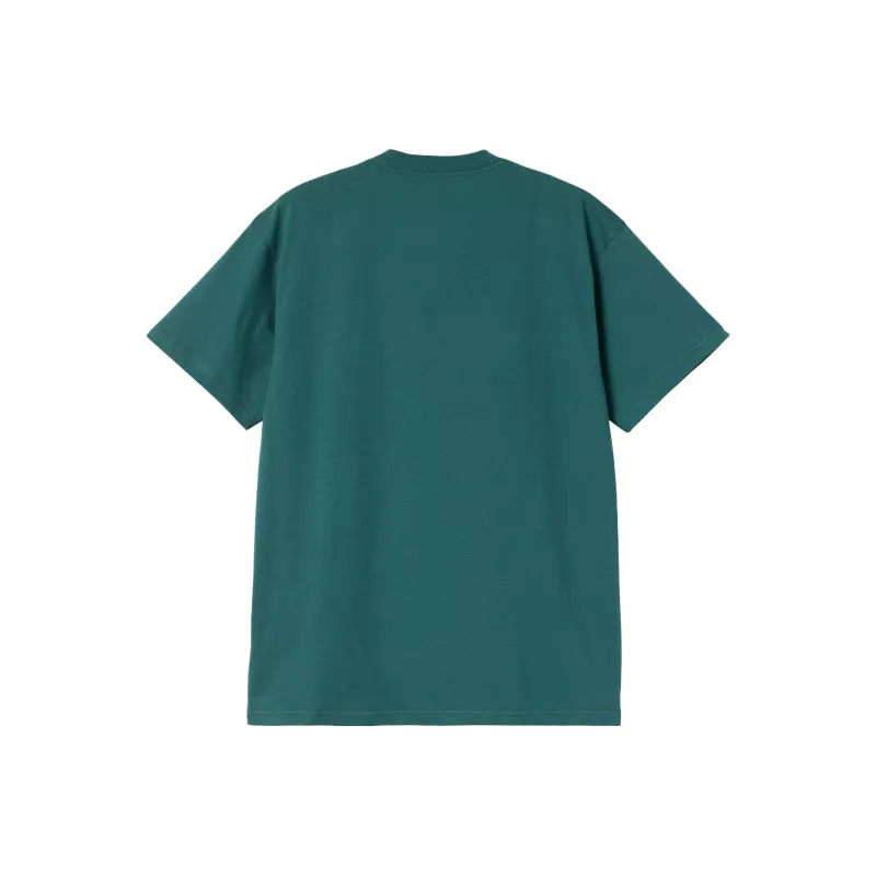 Carhartt WIP T Shirts Men Lake Green-1