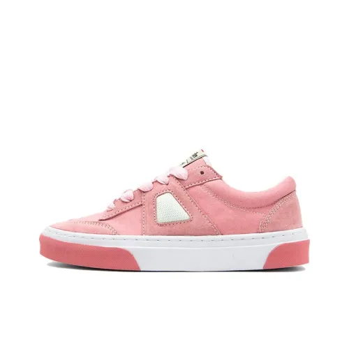 SUPSTORM Anti Slip And Wear Resistant Breathable Cushioning Low Top Canvas Shoes Unisex Pink