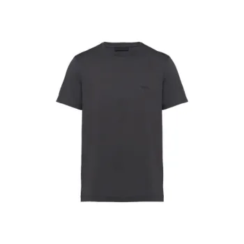 PRADA T-Shirts Men Black Gray Color