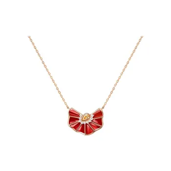 Lola Rose 925 Sterling Silver Necklaces Women's Red