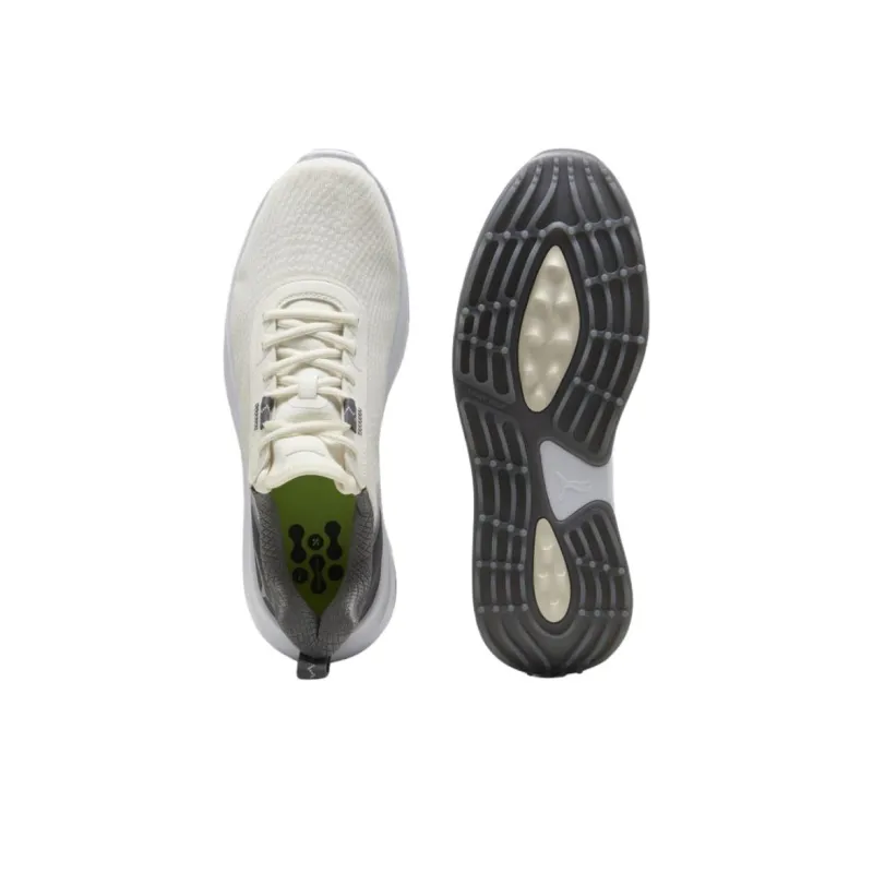 PUMA FUSION CRUSH Anti Slip Wear Resistant Low Top Golf Shoes Men's Beige Black-3
