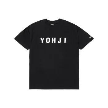New Era X Yohji Yamamoto Block Typeface Print Tee