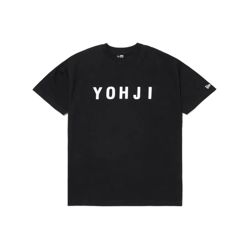 New Era X Yohji Yamamoto Block Typeface Print Tee-0