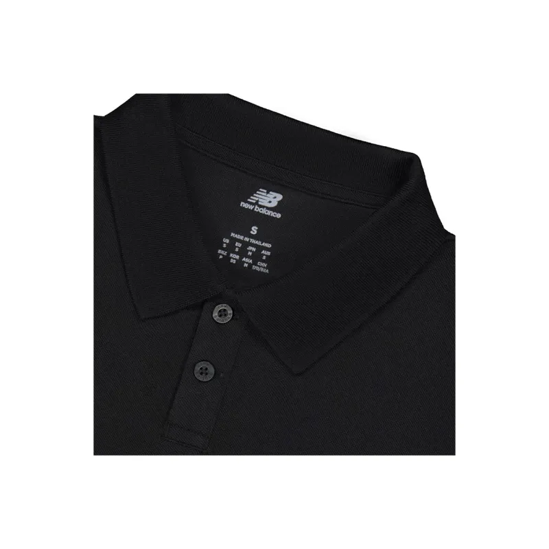 New Balance SS25 Polo Shirt Men's Black-4