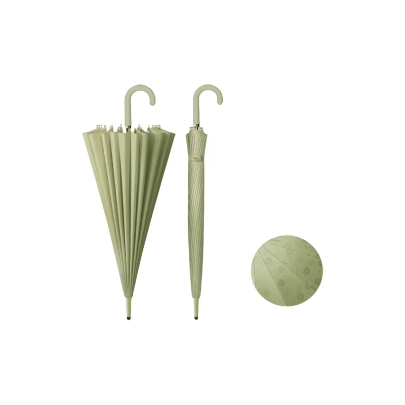 Love The Rain 24 Rib Open In The Rain, Good Looking Straight Handle Curved Hook Umbrella, Multicolor, Umbrella-3