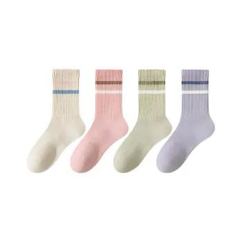 Temooues Mid Calf Socks Women's 4 Pack