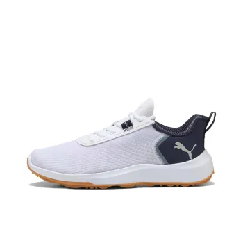 PUMA Fusions Crush Anti Slip Wear Resistant Low Top Golf Shoes Men's White Blue