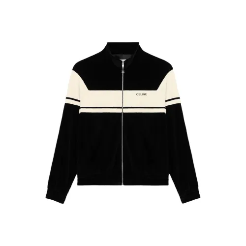 CELINE Tracksuit Jacket In Velvet Jersey