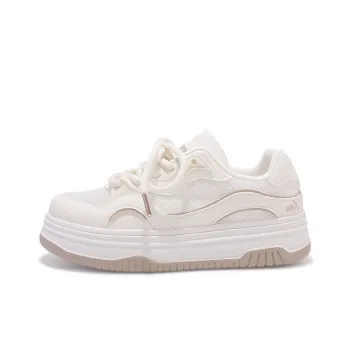 SNXR Waterproof And Wear resistant Low Top Skateboard Shoes Women's Beige