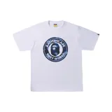 White Blue with Print
