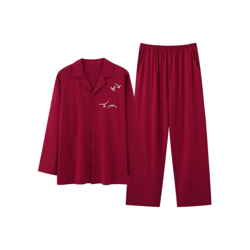 Qin Jing Pajama Gift Boxes Men's Red-1