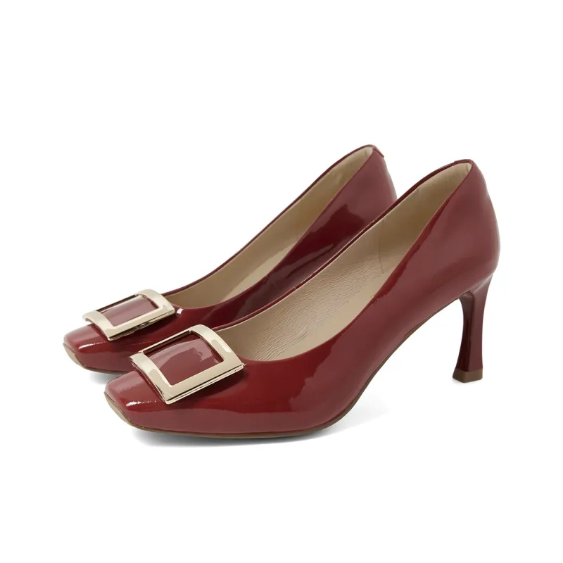 PT'SON Slim Heel High Heels 7cm Women's-4