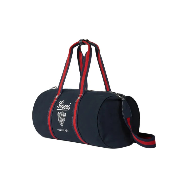 GUCCI Canvas Bag Travel Bag Men's Dark Blue-1