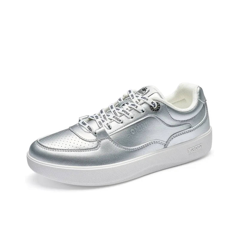 Kappa Back to Back Anti Slip Wear Resistant Low Top Skateboard Shoes Women's Silver-2