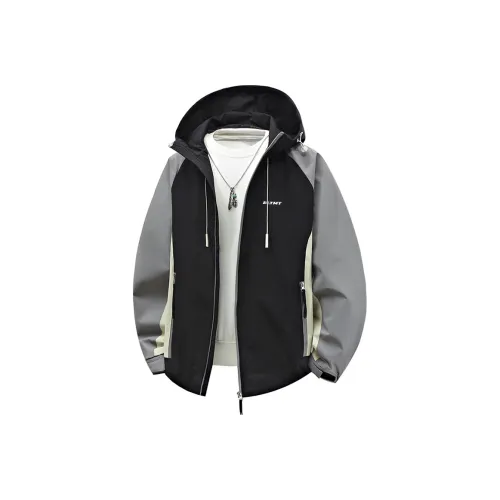 Compass patch long-sleeved polo shirt Grau