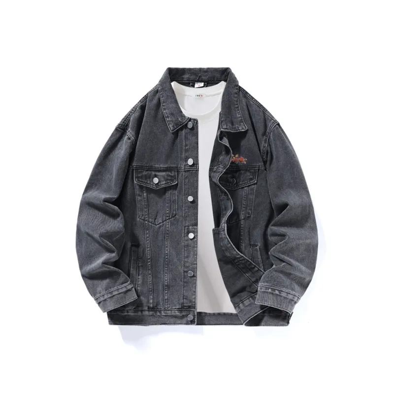 RED DRAGONFLY Denim Jacket Unisex Black-9