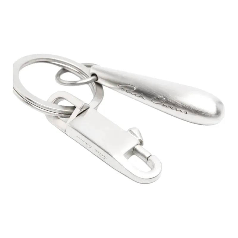 RICK OWENS Logo-Engraved Keychain-2