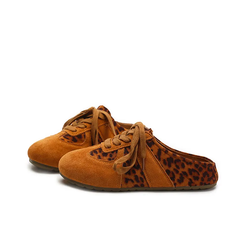 Zun'er Quiet Odor Resistant Wrap toe Slippers Women's Brown-1