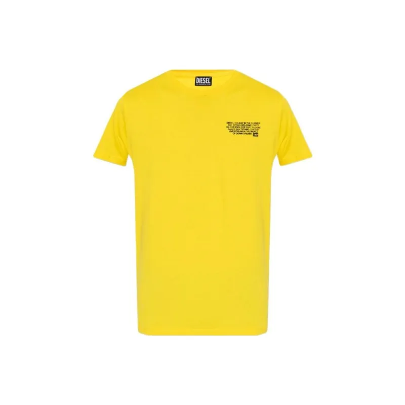 DIESEL T-Shirts Men Yellow-0