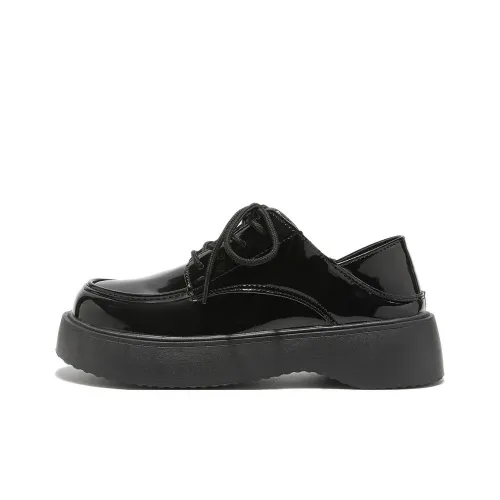 Little Red Man Casual Single Shoes Women's Black
