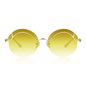 Lao Feng Xiang Β Titanium Irregular Shape Sunglasses Women's