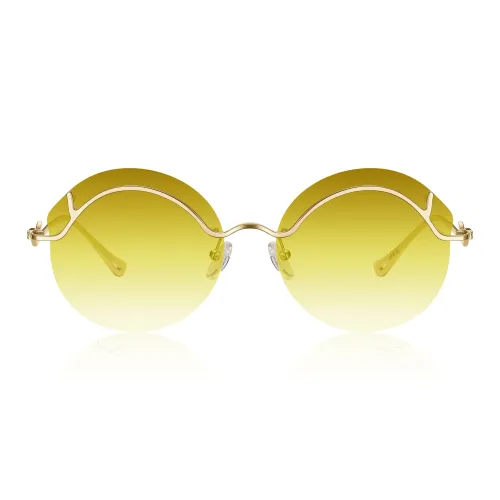 Lao Feng Xiang Β Titanium Irregular Shape Sunglasses Women's