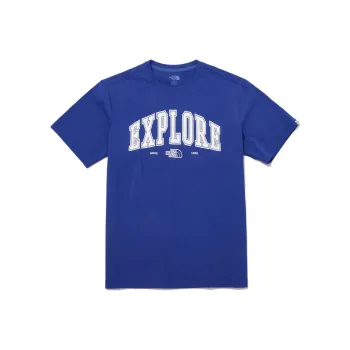 THE NORTH FACE Drop Shoulder Sleeve T Shirt Men's Royal Blue