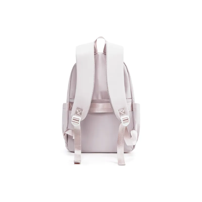 COOWOZ Nylon Backpack Regular Unisex Ecru/Red/Pink Purple/Black/Peacock Blue-12