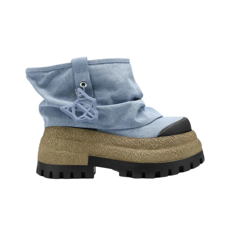 Naked Wolfe Dream Ankle Boots 9cm Women's Blue-1