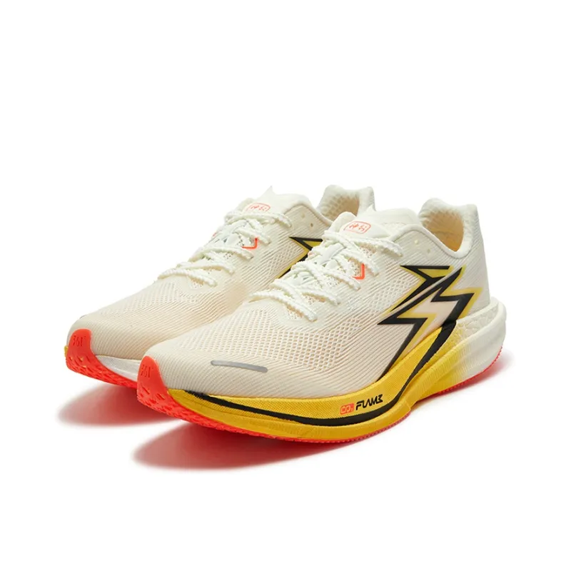 361° Speed 4 Pro Cushioning, Slip Resistant, And Abrasion Resistant Low Top Casual Running Shoes Unisex White Yellow-2