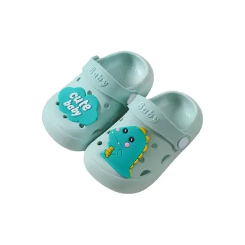 Gentle Welcome Kids' Slippers Children's Indoor Slip Resistant Home Cartoon Soft Sole Toddler Closed Toe Slippers