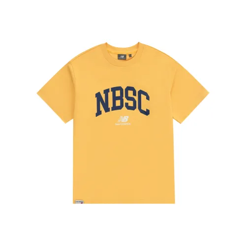 New Balance Set in Sleeve T Shirt Unisex Yellow
